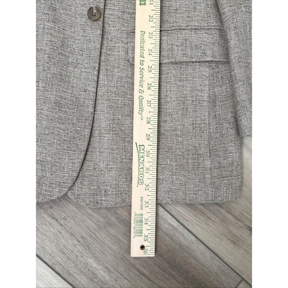 Mens Blazer 40R Tan Silk Tweed Towncraft Sport Coat Jacket Business Casual Light - Picture 4 of 13